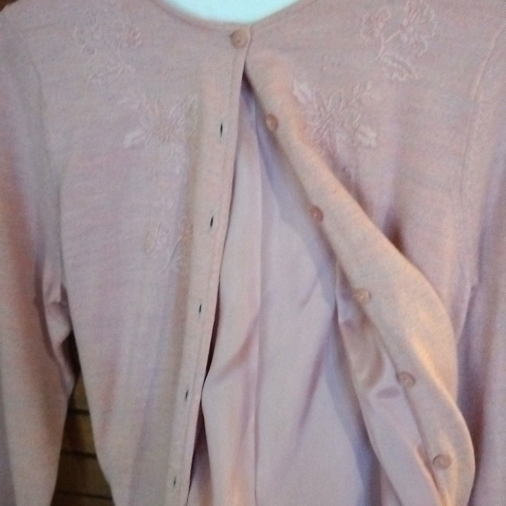 Pendleton Sweater Dusty Rose Small Excellent Gent… - image 4